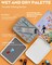 Miniature Painting Kit with Wet Palette & 11PCS Detail Paint Brushes Drybrush(White)